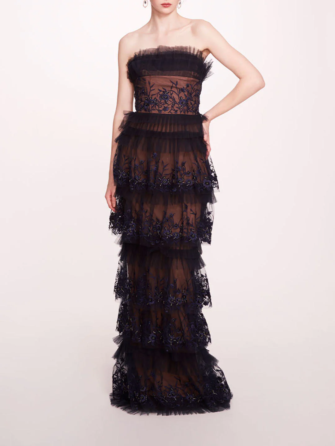 Image of Tiered Terrarium Column Gown