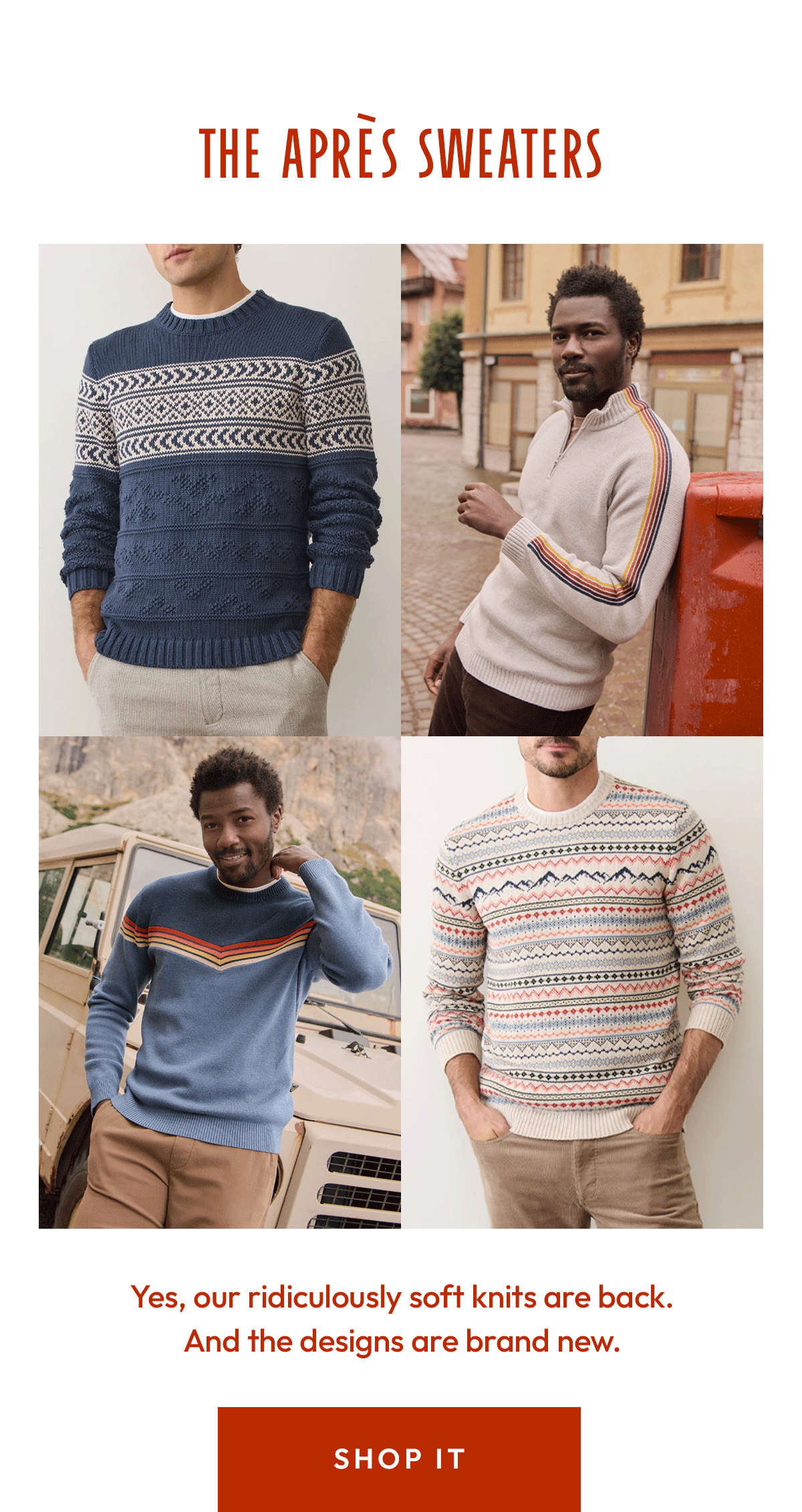 The Apres Sweaters