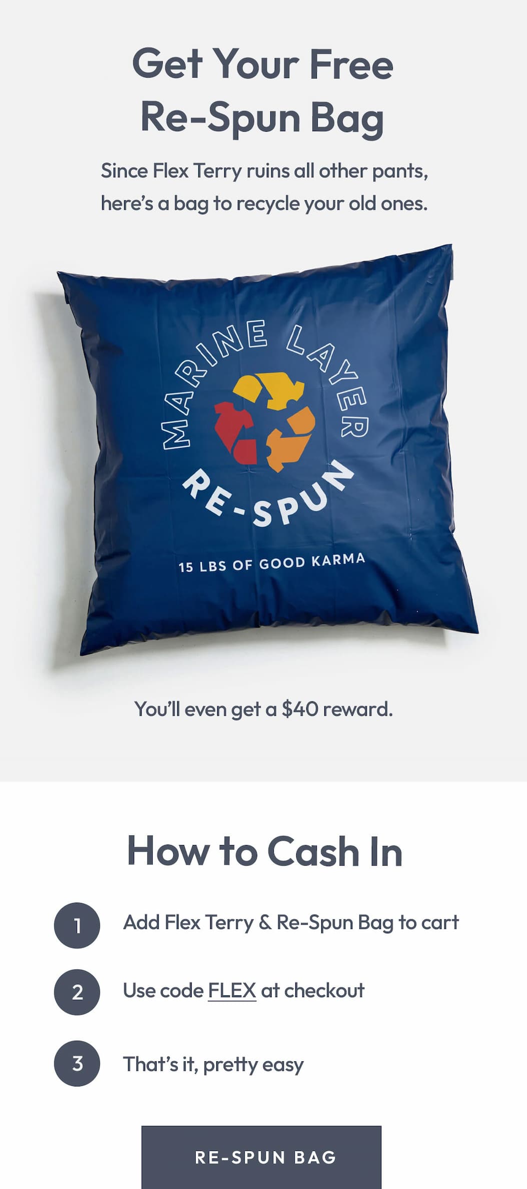 Since We Ruined Your Old Pants, Here's $40