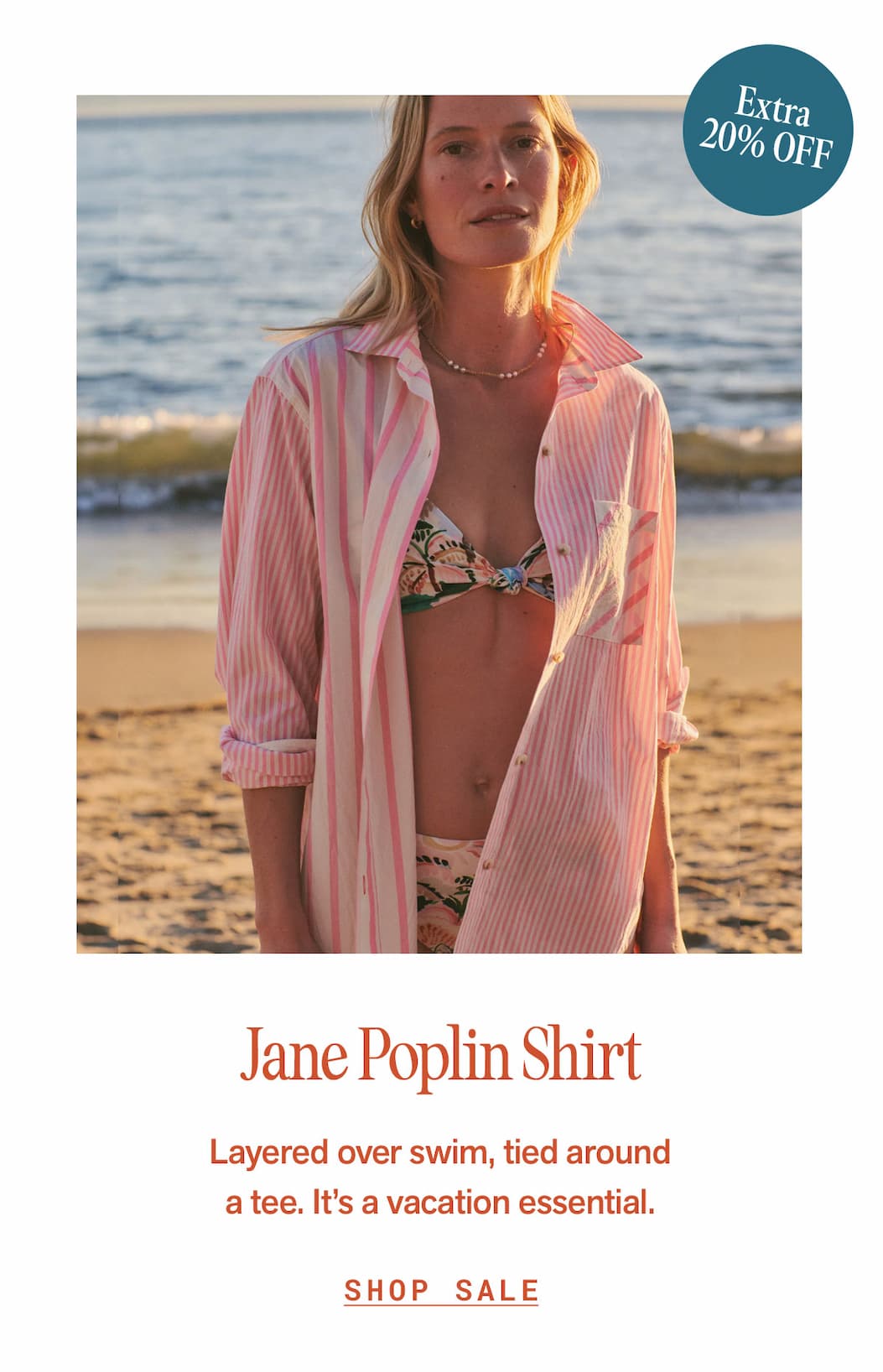 Jane Relaxed Cali Poplin Shirt