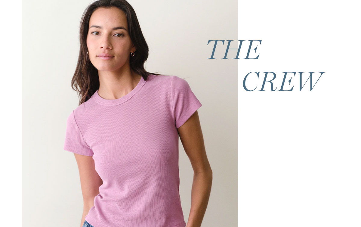 Lexi Rib Sun-In Crew Tee