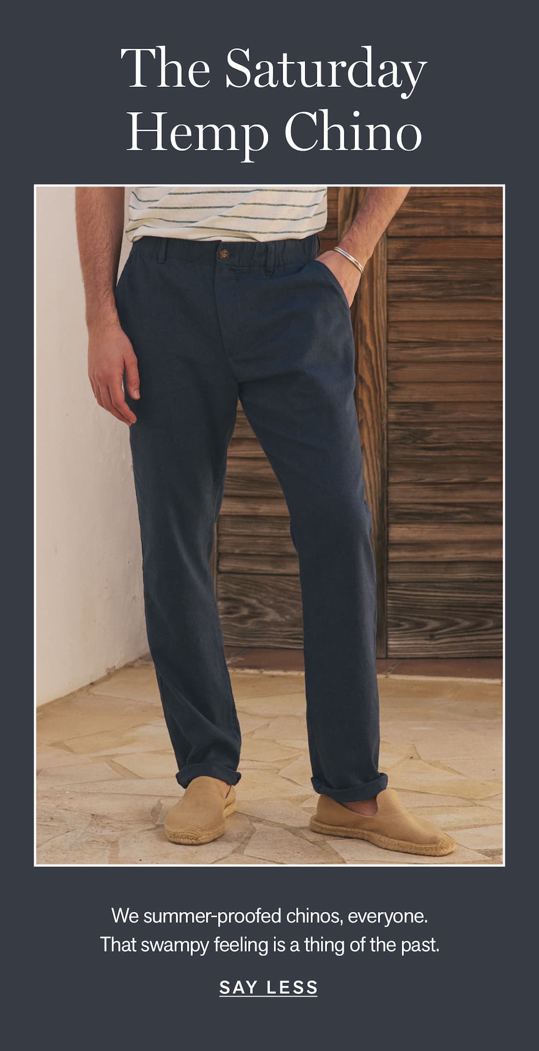 Sweaty thighs, begone