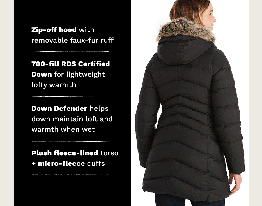 Montreal Down Coat Features