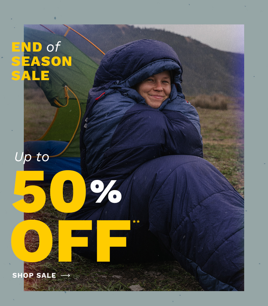 End of Season Sale. Up to 50% Off. Shop Sale