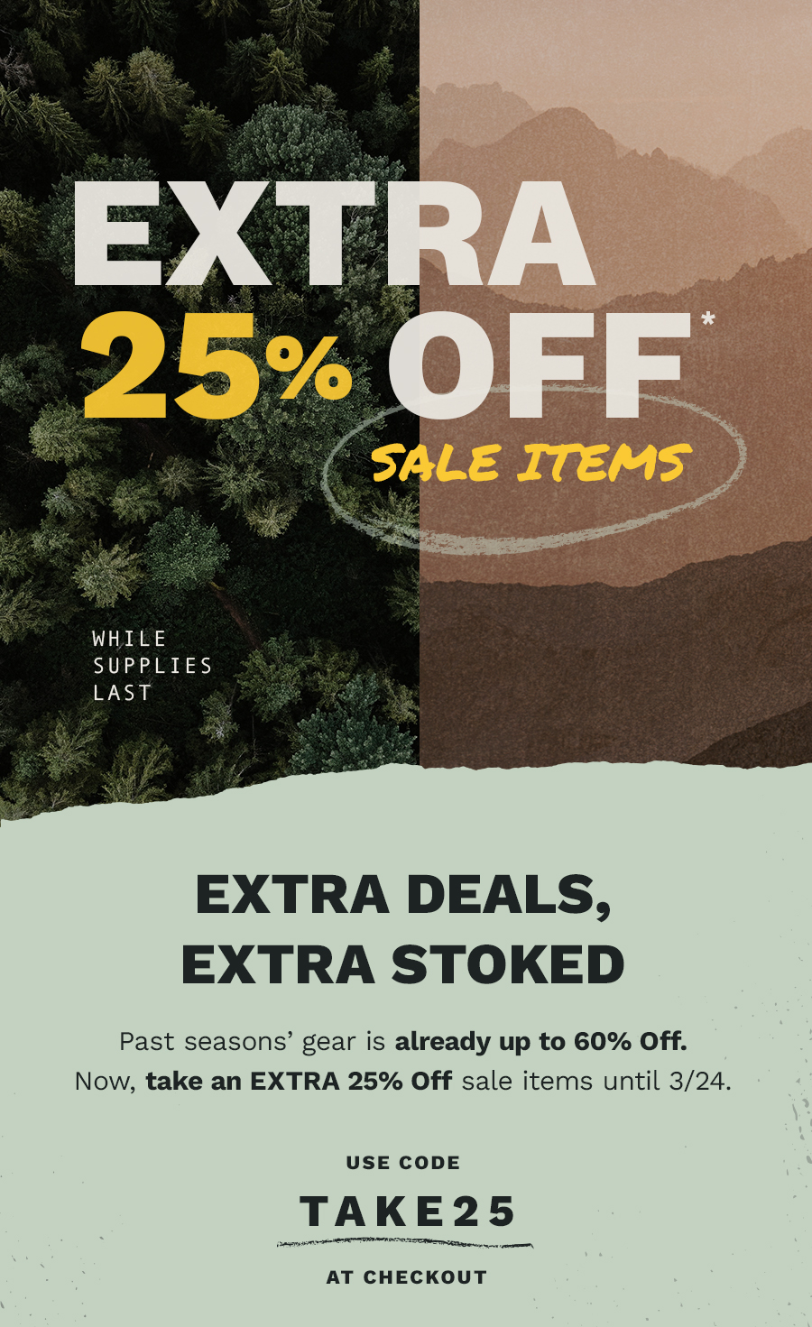 Extra 25% Off Sale Items
