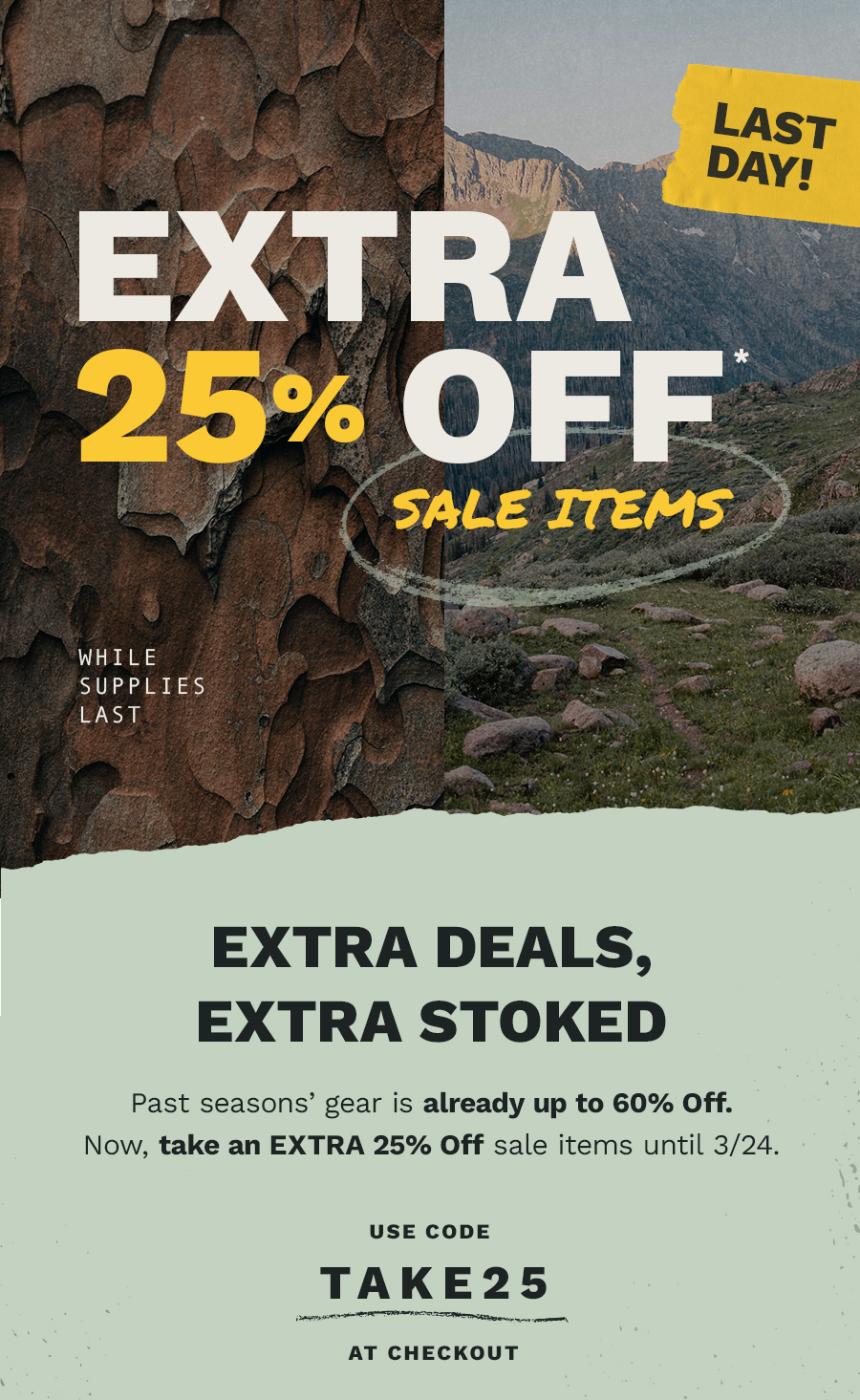 Extra 25% Off* Sale Items