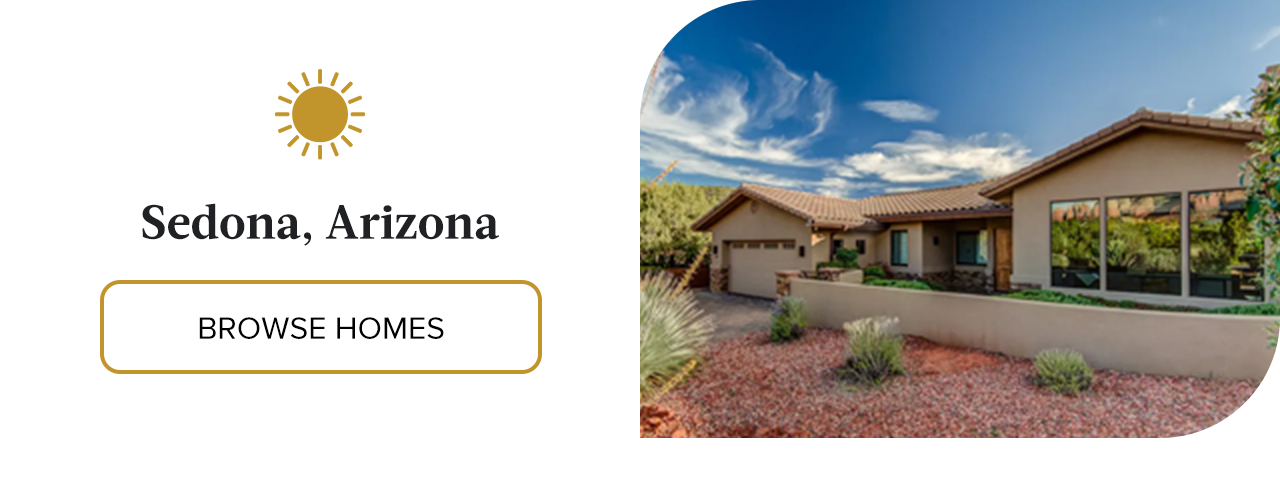 Relax in a private villa surrounded by iconic scenery in Sedona, Arizona.