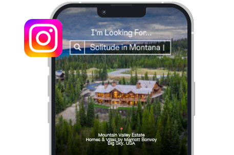 Follow us on Instagram and discover peace in a private mountain home.