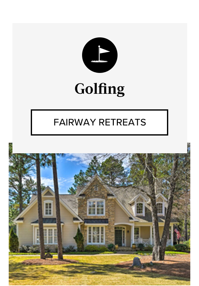 Find an elegant private home rental overlooking pristine fairways and scenic greens.