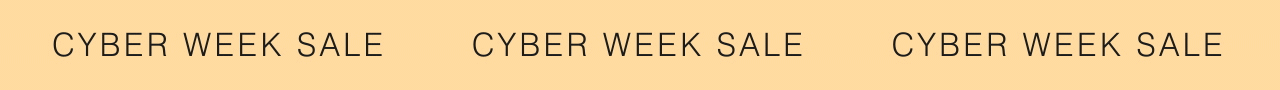 Cyber Week Sale