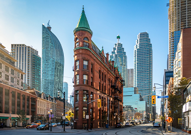 Downtown view of Toronto.