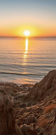 Ocean sunset in San Diego.