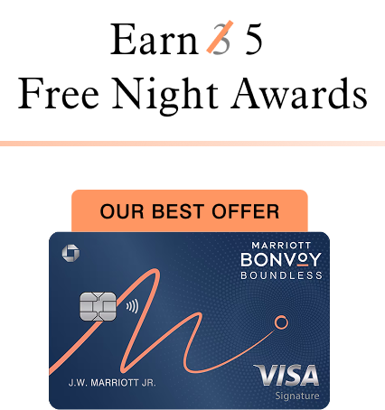 Earn 5 Free Night Awards | Marriott Bonvoy Boundless® Card