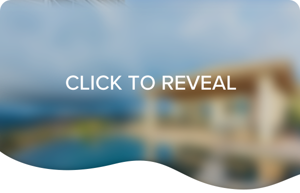 Blurred vacation home teaser image with “Click to Reveal” text.