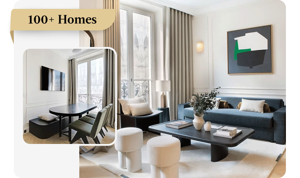 Relax in light-filled spaces with refined furnishings, plush seating, and elegant décor.