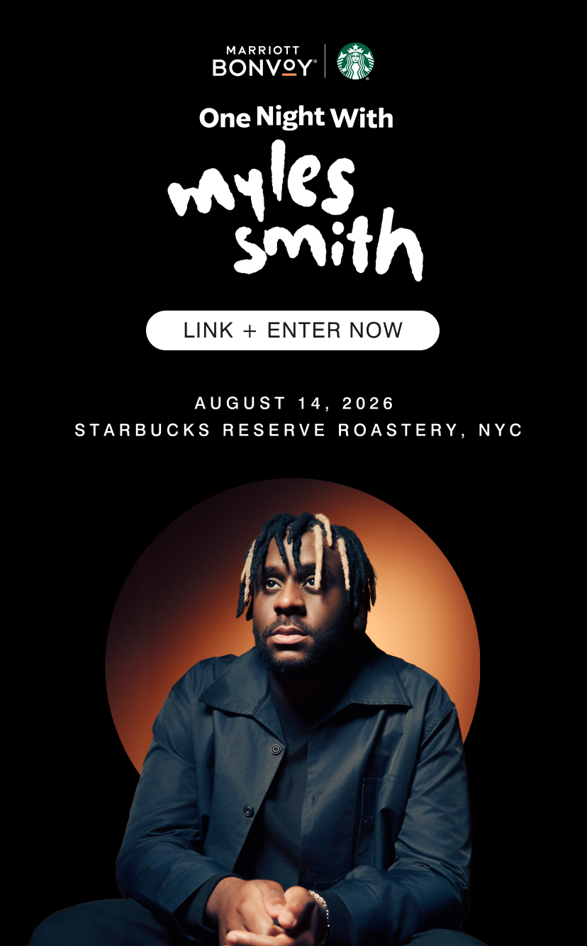 Landing Page: One Night With Myles Smith Sweepstakes.