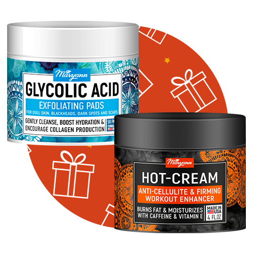 MARYANN ANTI CELLULITE HOT CREAM + MARYANN 30% GLYCOLIC ACID PADS