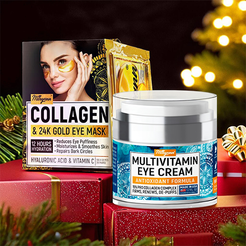DAY & NIGHT EYE CREAM + EYE COLLAGEN & 24K GOLD MASKS