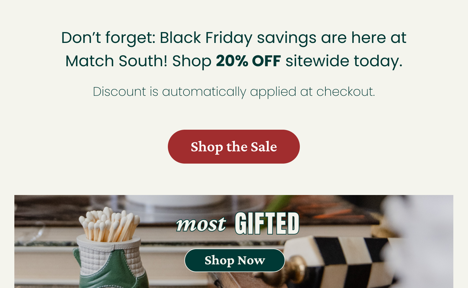 20% Off- Shop Black Friday Sale