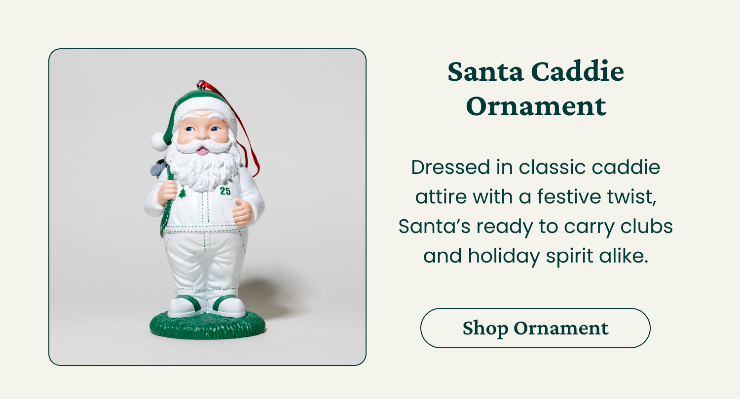 Santa Caddie Ornament