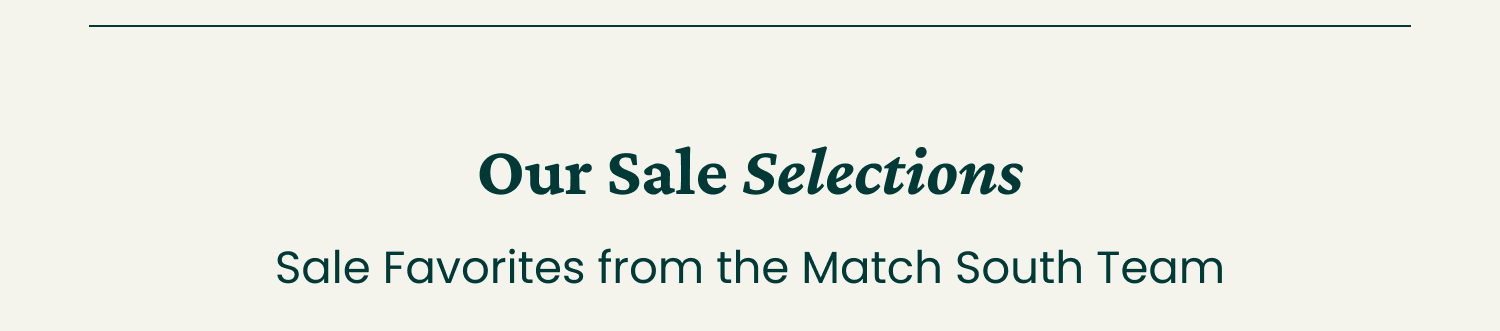 Our Sale Selections