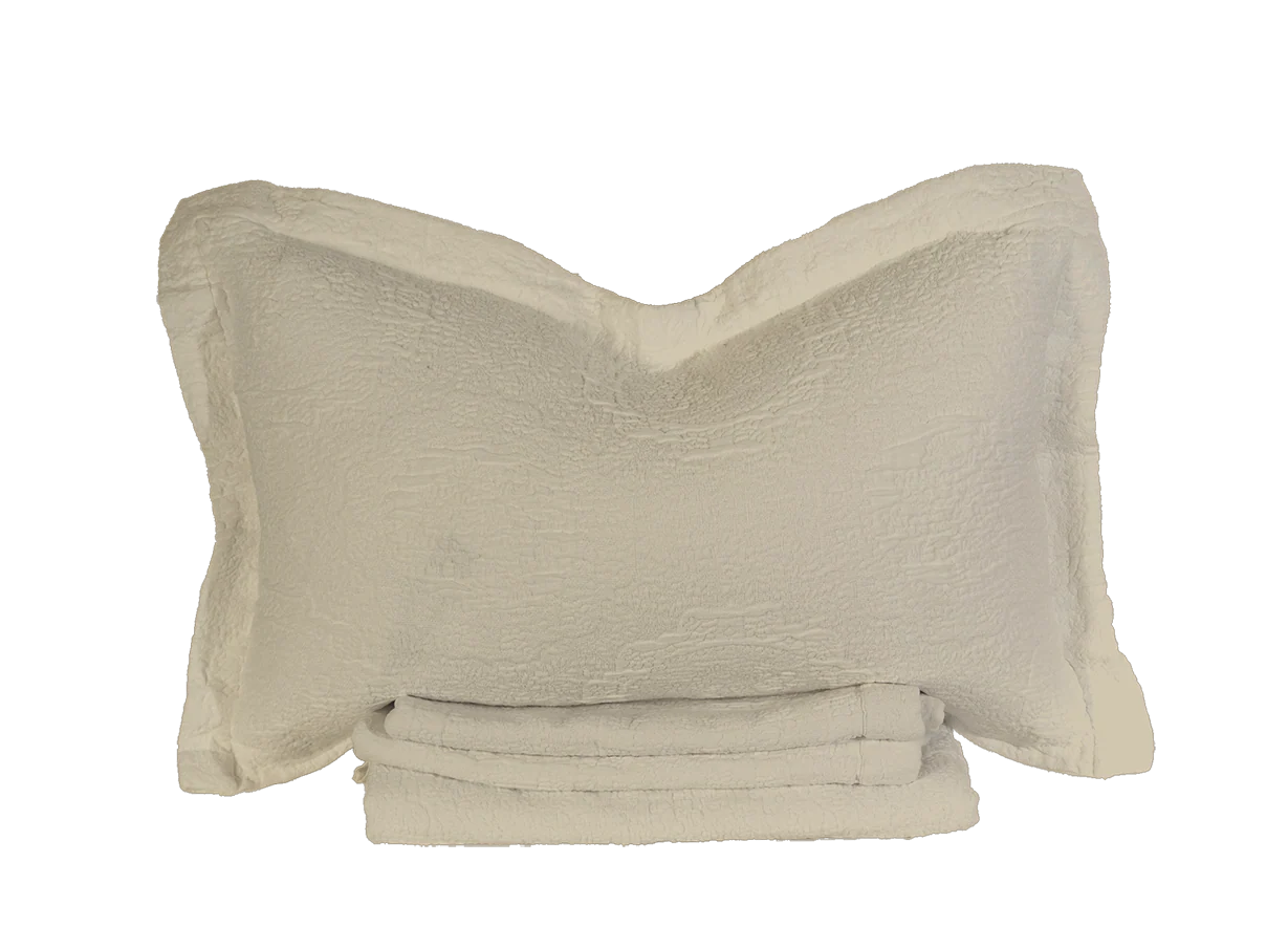 Image of Antik Matelasse Sham Single - Oat