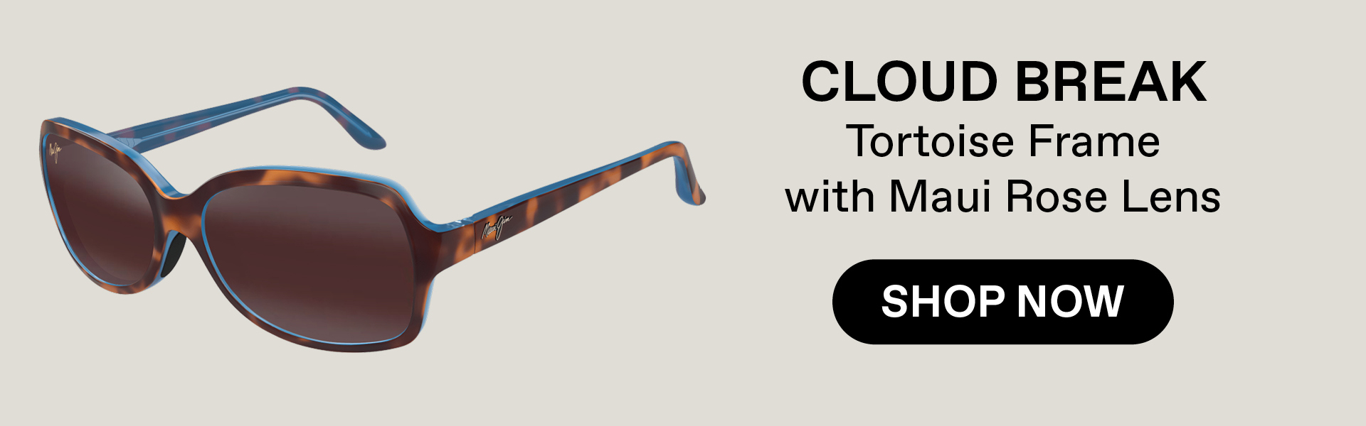 CLOUD BREAK - Tortoise Frame with Maui Rose Lens