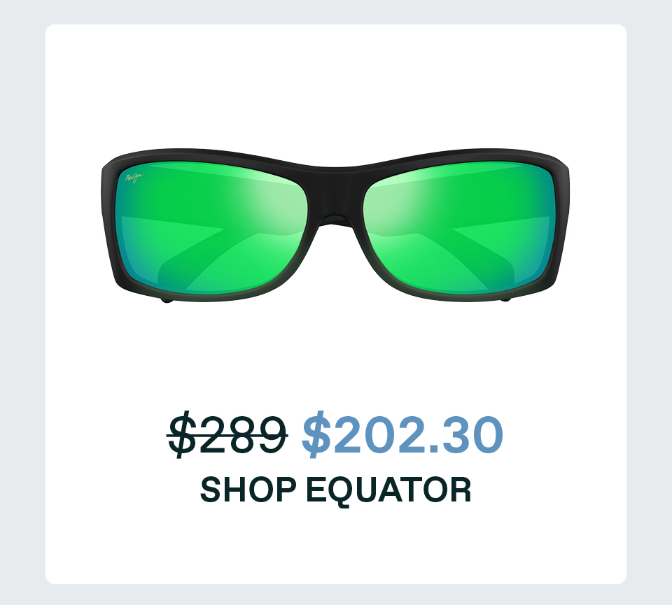 Shop Equator was 289 vs 202.30