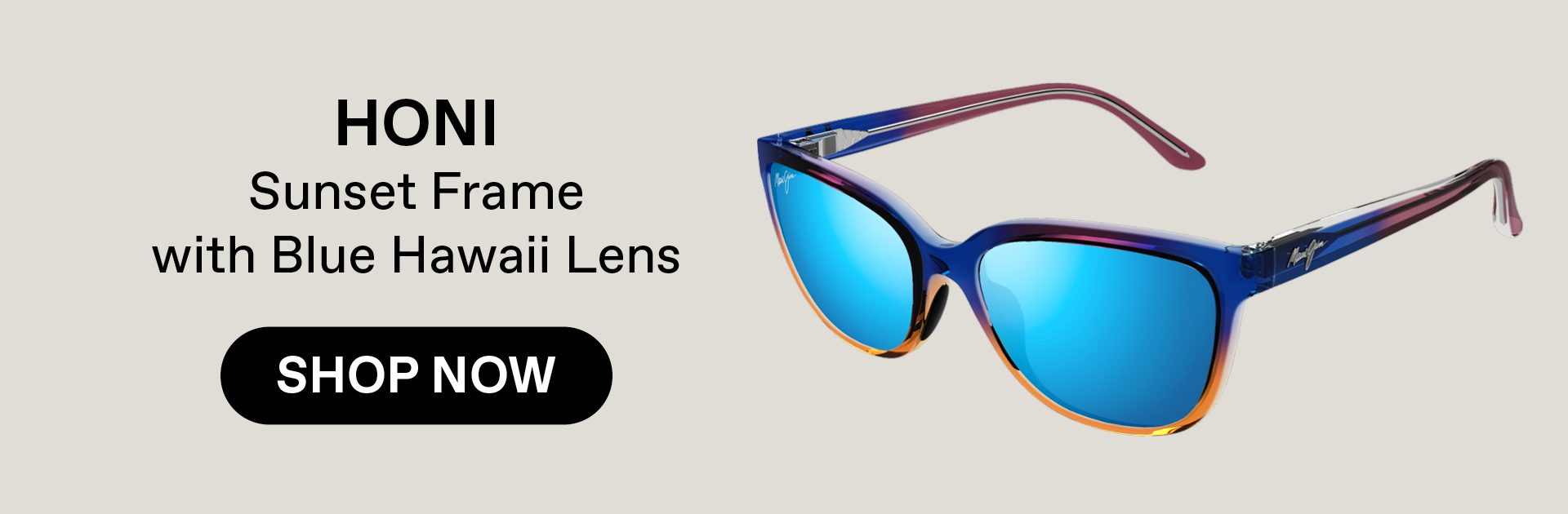 HONI - Sunset frame with Blue Hawaii Lens - Shop Now