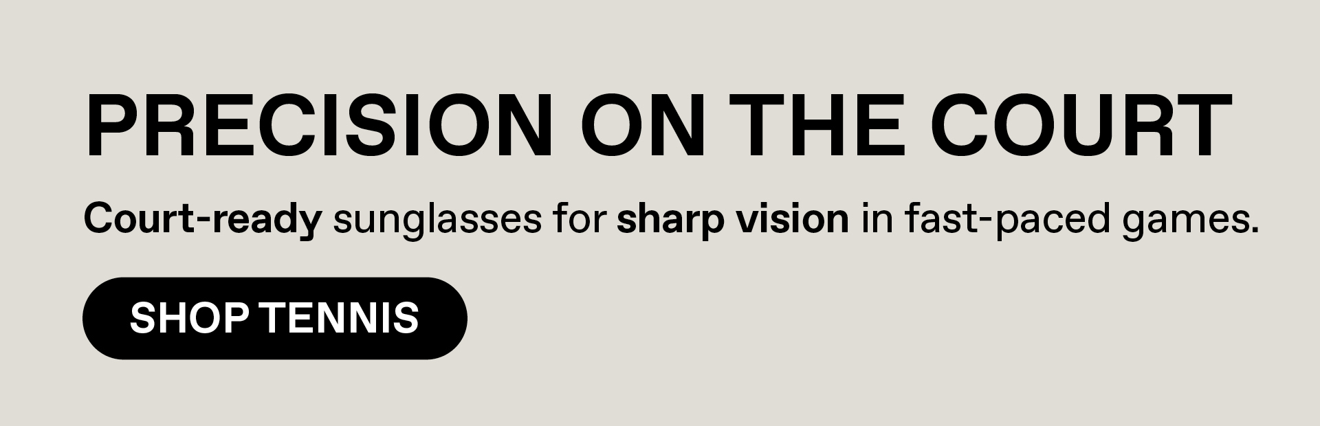 Precision on the court: Court-ready sunglasses for sharp vision in fast-paced games. Shop Tennis