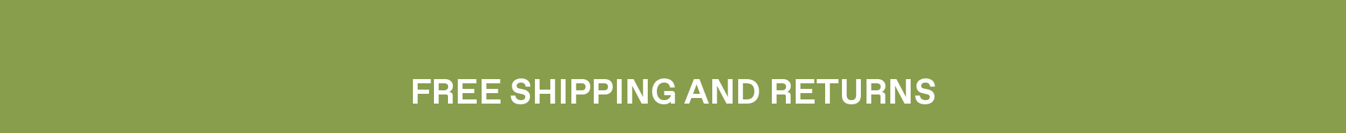 Free Shipping and Returns