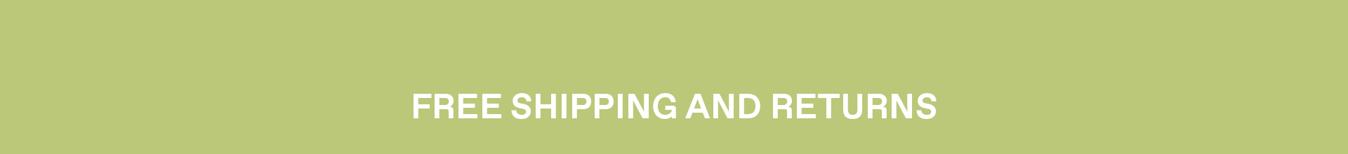 Free Shipping and Returns