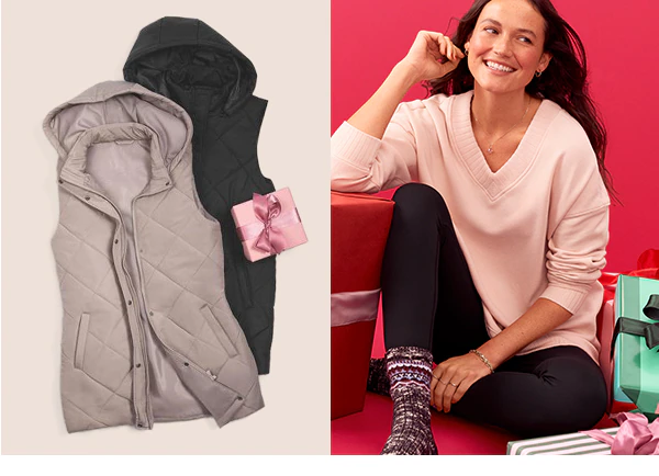 Model wearing maurices clothing.
