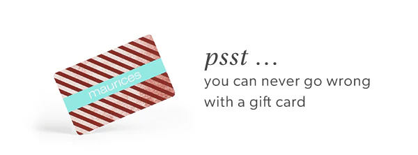 Psst...you can never go wrong with a gift card.