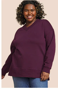 Model wearing maurices clothing.