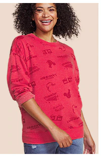 Model wearing maurices clothing.