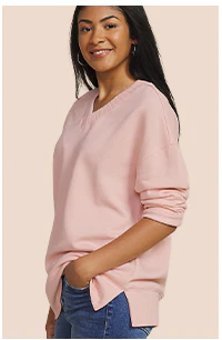 Model wearing maurices clothing.