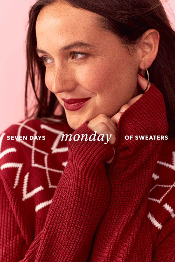 Seven days of sweaters.