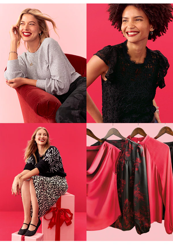 Models wearing maurices clothing.