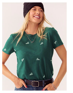 Model wearing maurices clothing.