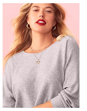 Model wearing maurices clothing.