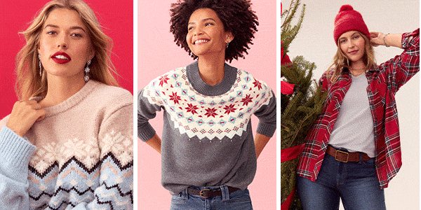 Models wearing maurices clothing.