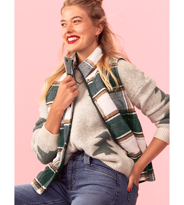 Models wearing maurices clothing.