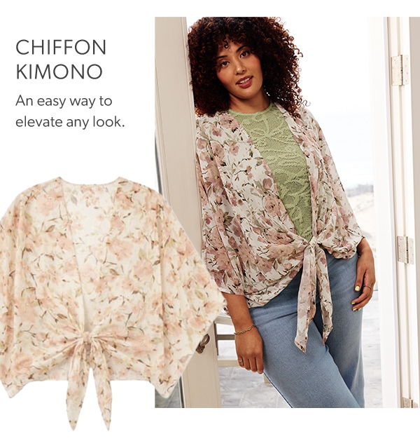 Chiffon kimono. An easy way to elevate any look.