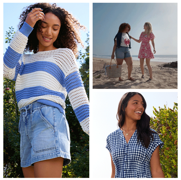 Models wearing maurices clothing.