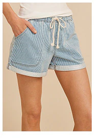 Model wearing maurices clothing.
