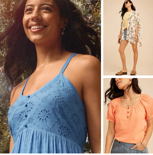 Models wearing maurices clothing.