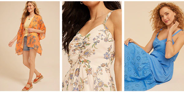 Models wearing maurices clothing.