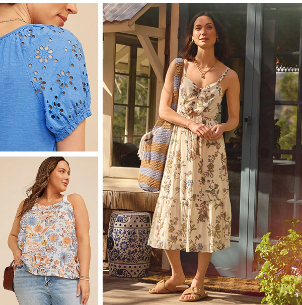 Models wearing maurices clothing.
