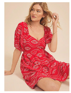 Model wearing maurices clothing.